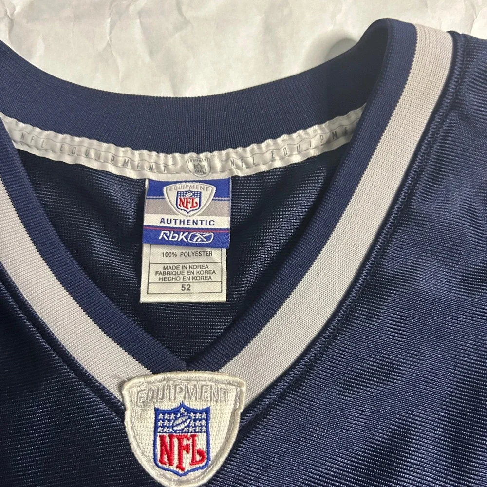Tom Brady 12‎ New England Patriots Reebok NFL Jersey 52 Stitched Authentic Stain